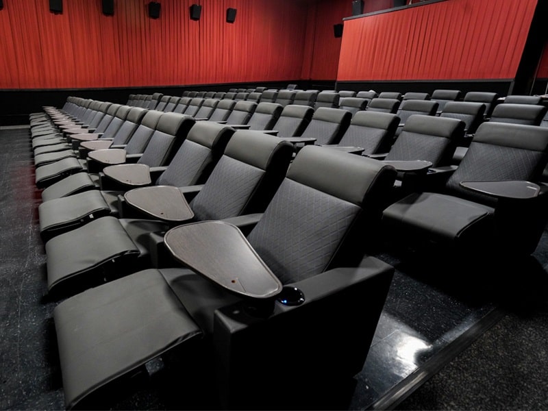 renovated movie theater new recliners