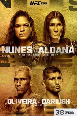 UFC 289: Nunes vs. Aldana 3 Poster